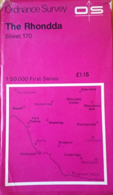 OS metric 50:000 map Rhondda