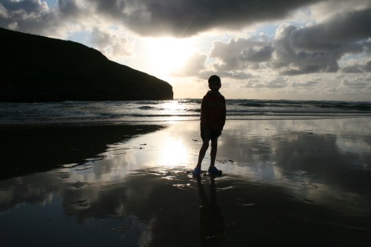 Beach boy, Mawgan Porth, July 2015
